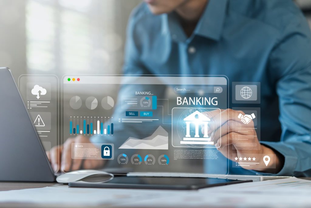 2社間ファクタリングや3社間ファクタリングなどオンライン完結型の資金調達サービスを利用するイメージ