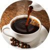 夜カフェのコーヒーのアイコン