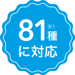 81種※1に対応