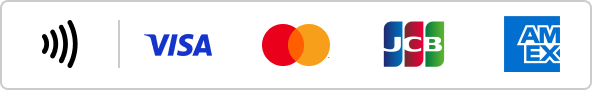 VISA、MasterCard、JCB、American Express