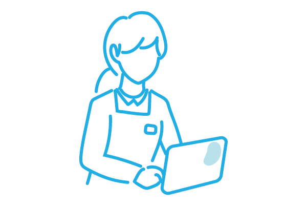 フォームに入力するイラスト