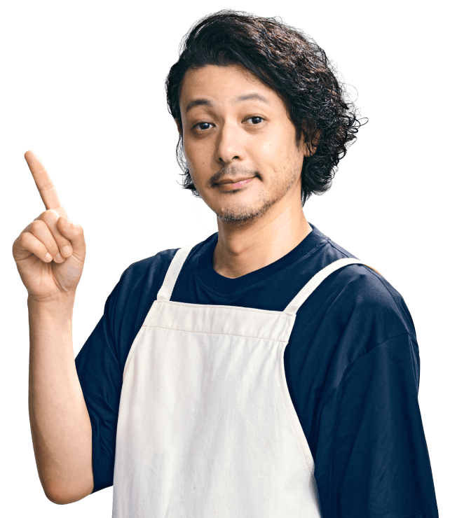 iPadを指差すオダギリジョーさん
