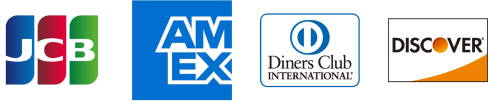 JCB/American Express/Discover/Diners Clubのロゴ