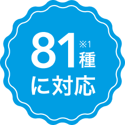 決済ブランド81種※1に対応!