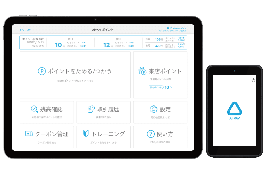 iPadとカードリーダー