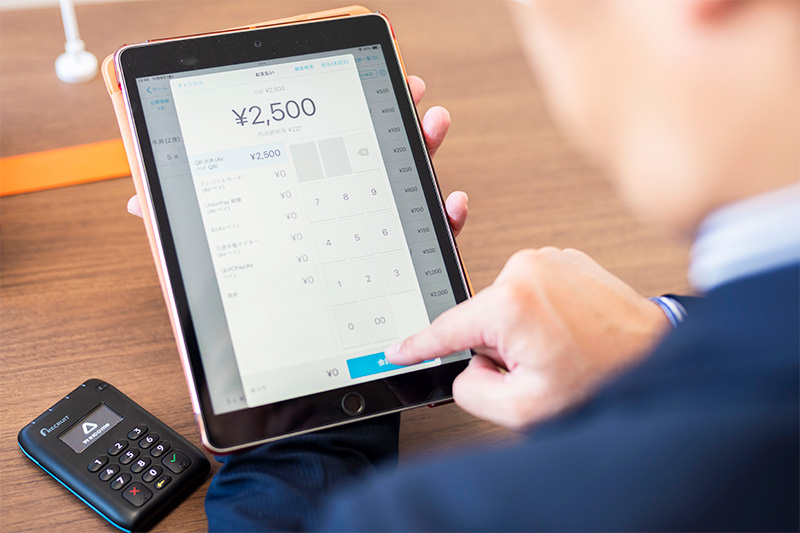 「Airペイ」とのスムーズな連携で、完全キャッシュレスを実現