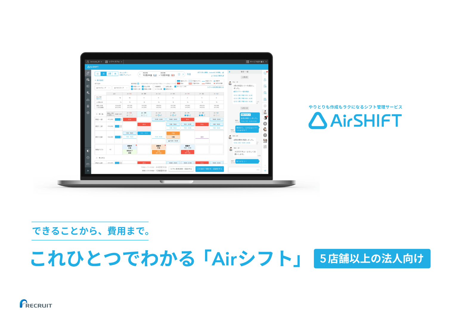 資料のサンプル画像：表紙「Airシフトのご紹介」