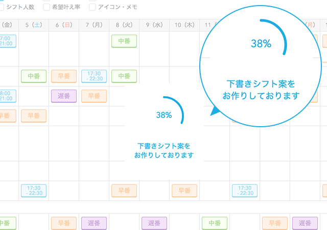 シフト作成を自動でアシスト