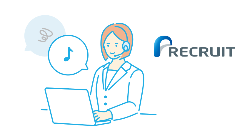 ヘルプデスクの女性スタッフのイラスト。