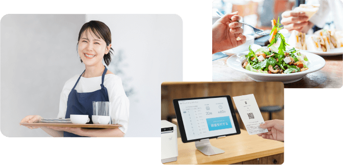 写真：飲食店・レストランでの受付