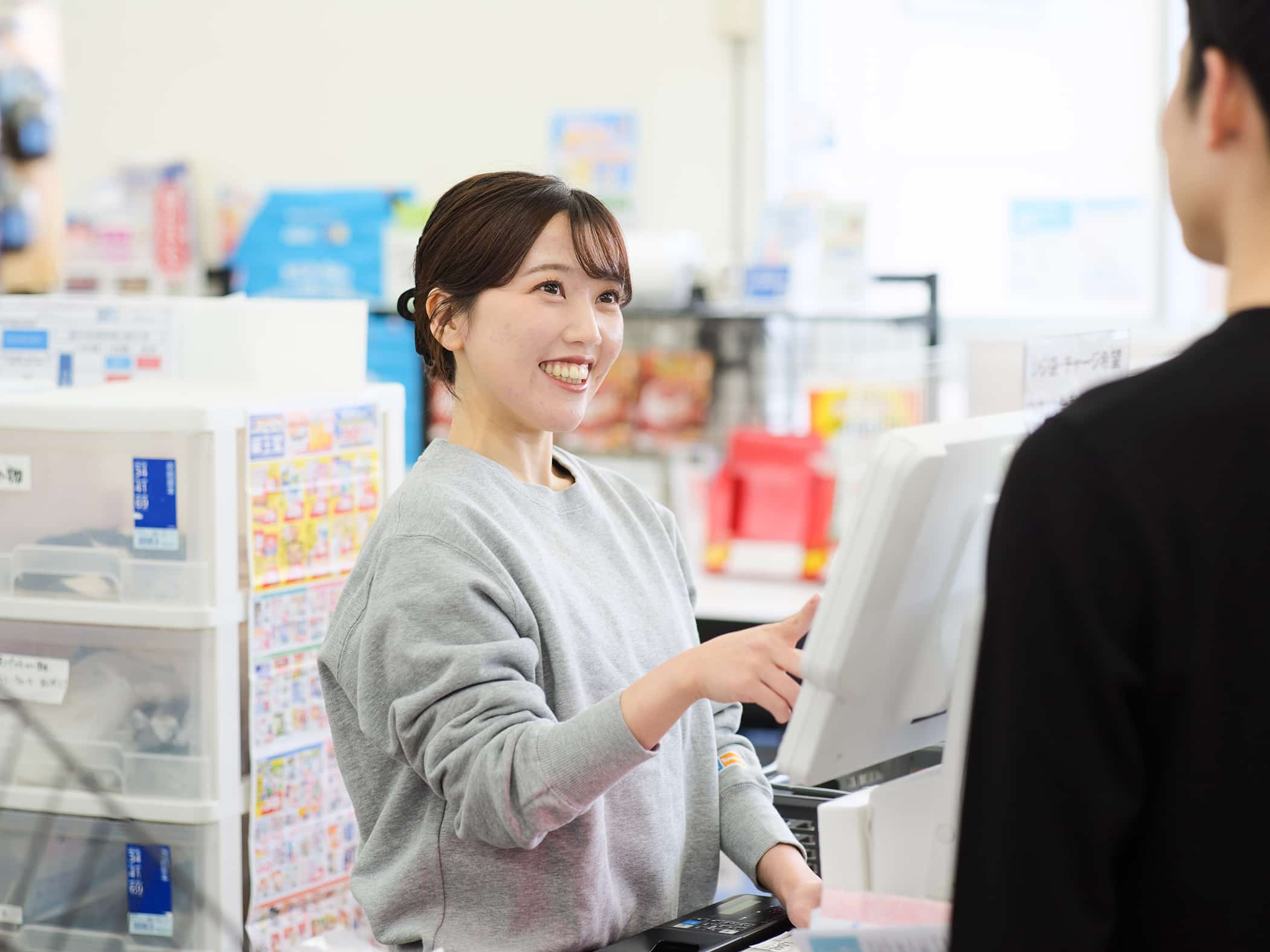 熊谷店のレジの様子